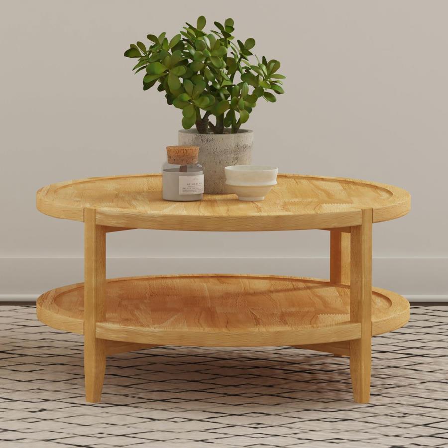 Camillo - Round Solid Wood Table by Coaster Fine Furniture | Bel Furniture