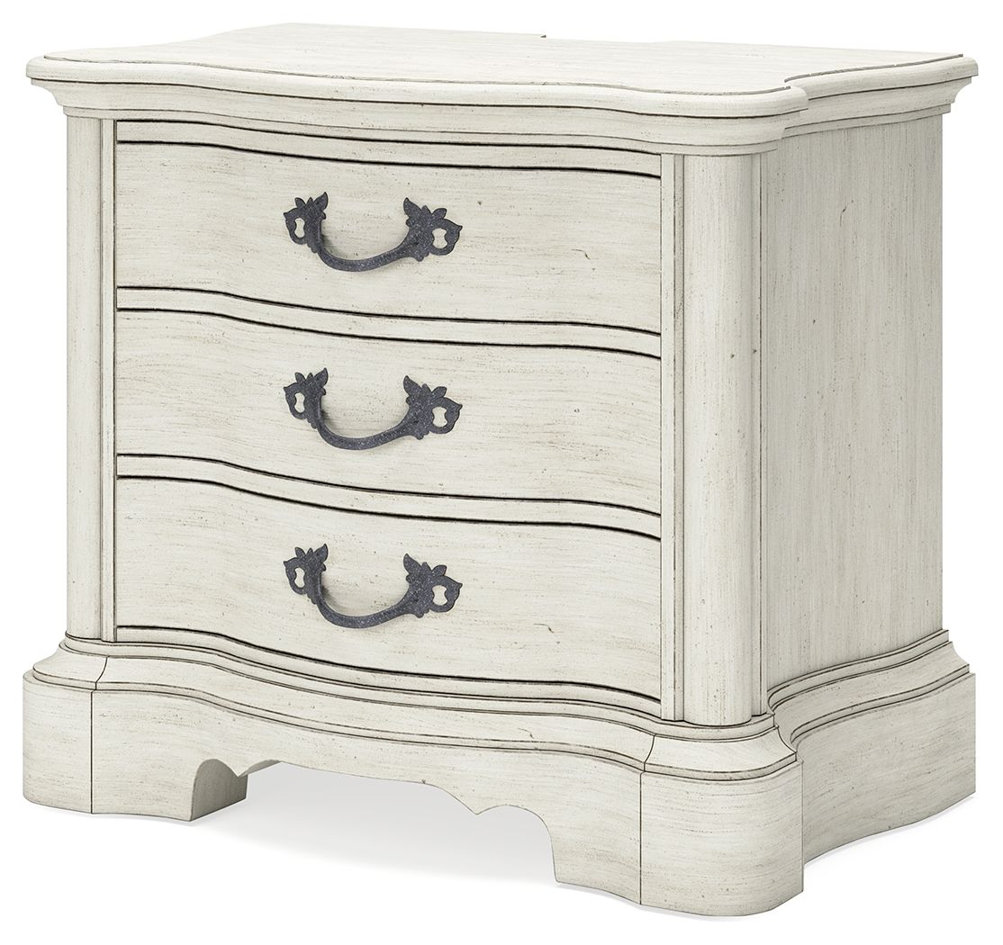 Arlendyne - Antique White - Three Drawer Night Stand by Signature Design by Ashley® | Bel Furniture