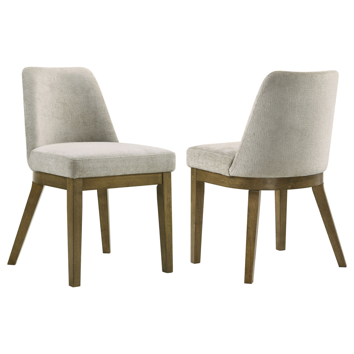 Castlewood - Upholstered Dining Chair (Set of 2) - Brown Oak by Coaster Fine Furniture | Bel Furniture