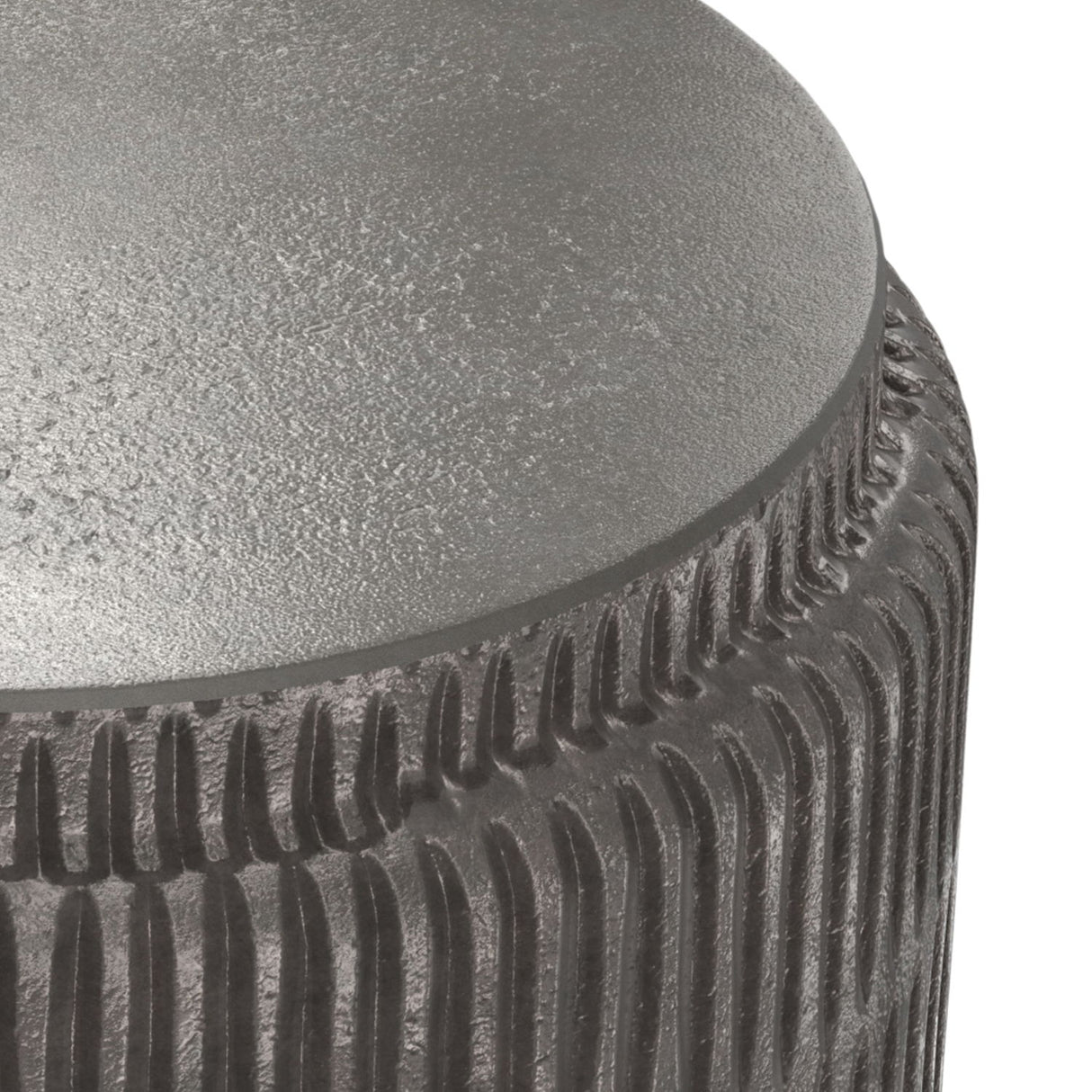 Juno - Cast Aluminum Side Table - Black by Simpli-Home | Bel Furniture