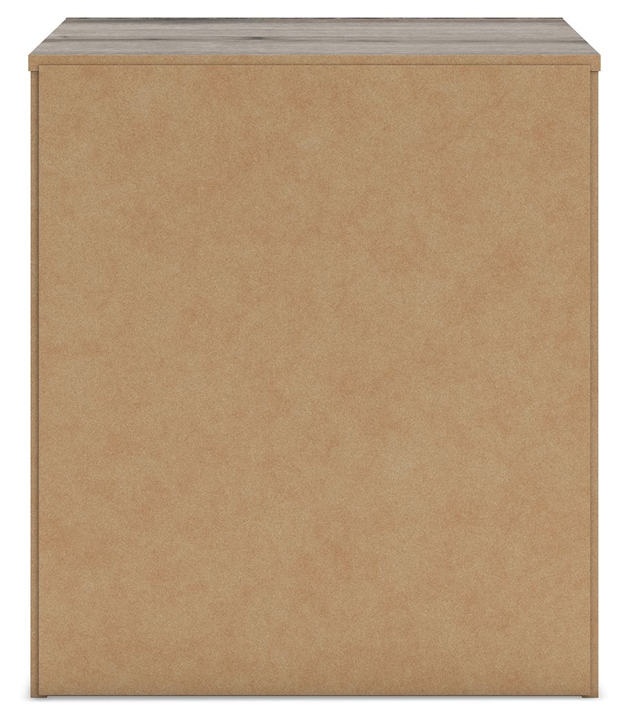 Graystorm - Brown Gray - Two Drawer Night Stand by Signature Design by Ashley® | Bel Furniture