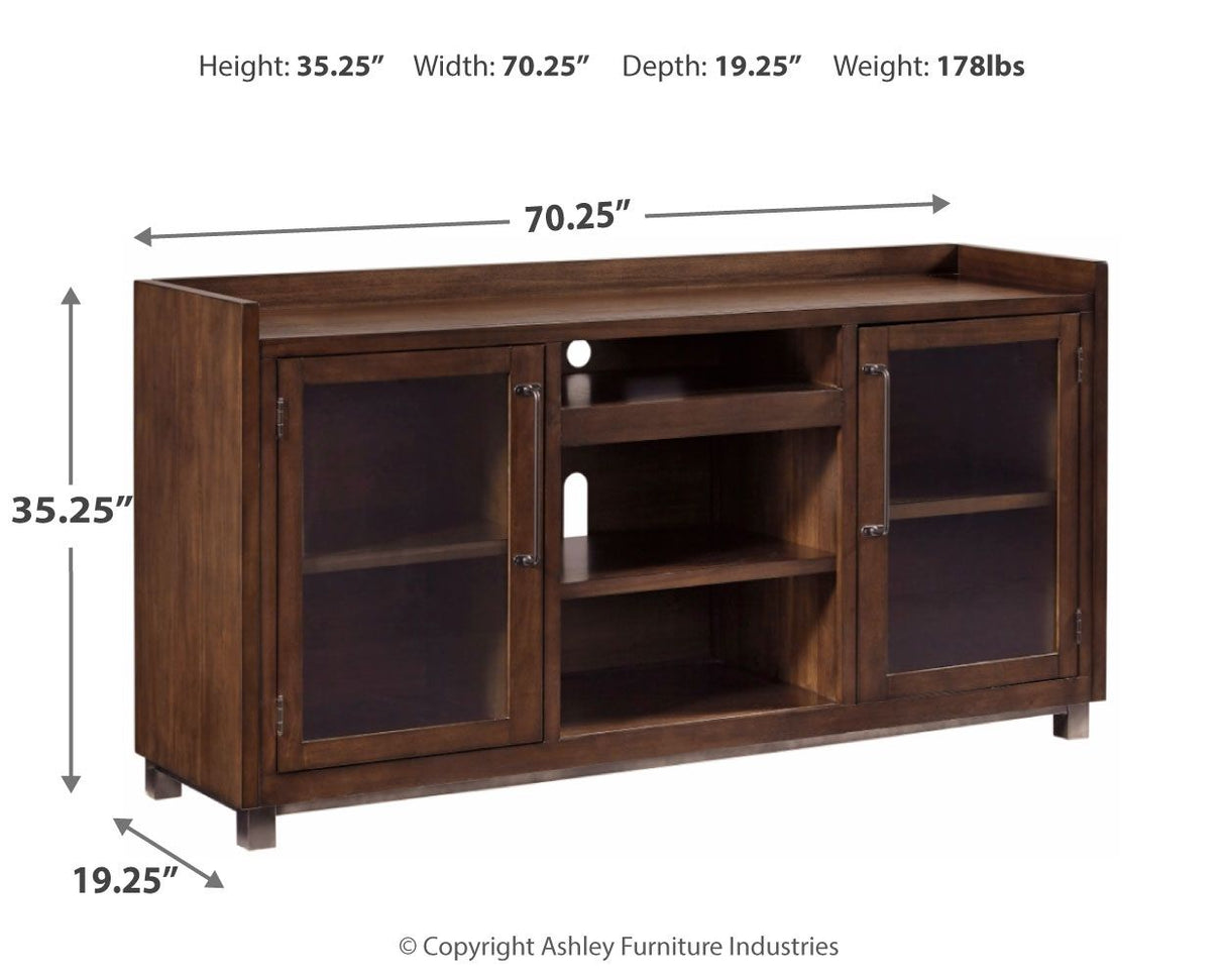 Starmore - Brown - XL TV Stand w/Fireplace Option by Signature Design by Ashley® | Bel Furniture