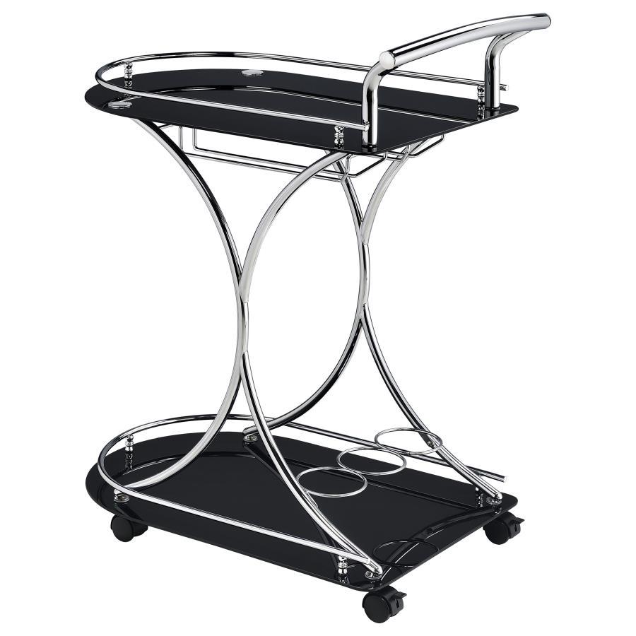 Elfman - 2-Shelve Serving Cart by CoasterEveryday | Bel Furniture