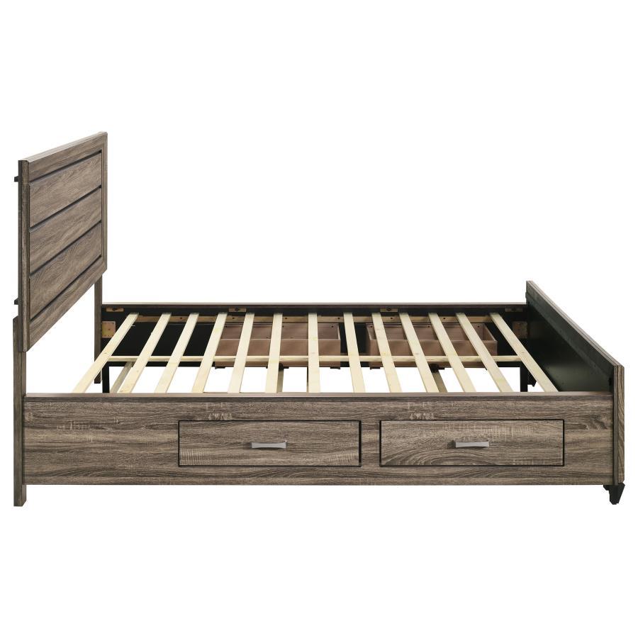 Kauffman - Wood Storage Panel Bed by CoasterEveryday | Bel Furniture
