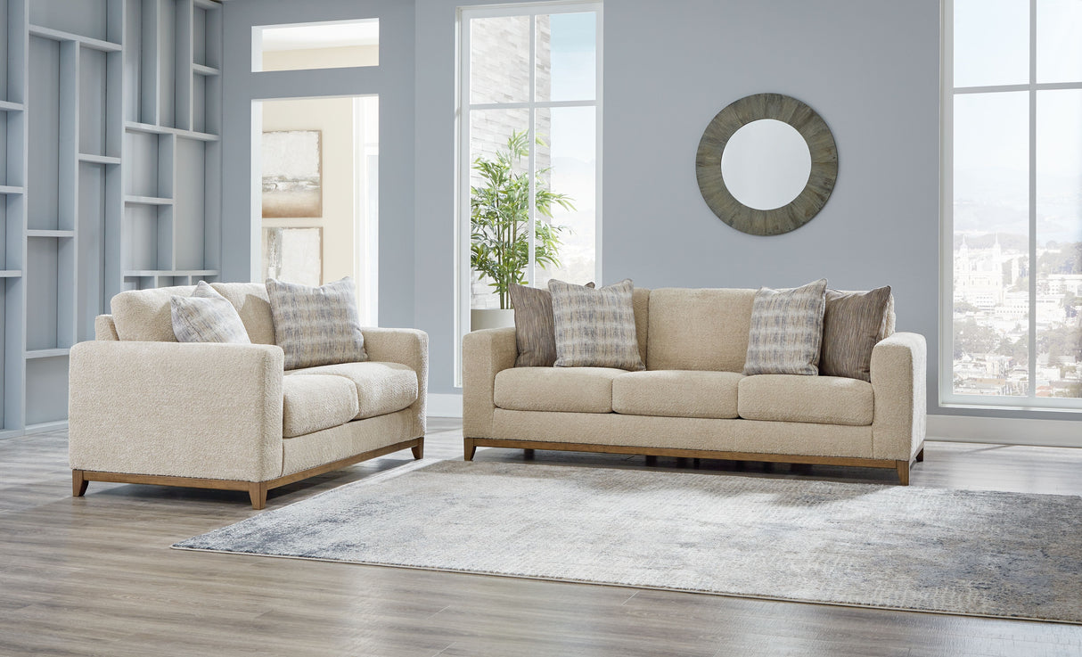 Parklynn - Living Room Set Beige 2 Pc. Sofa, Loveseat by Signature Design by Ashley® | Bel Furniture