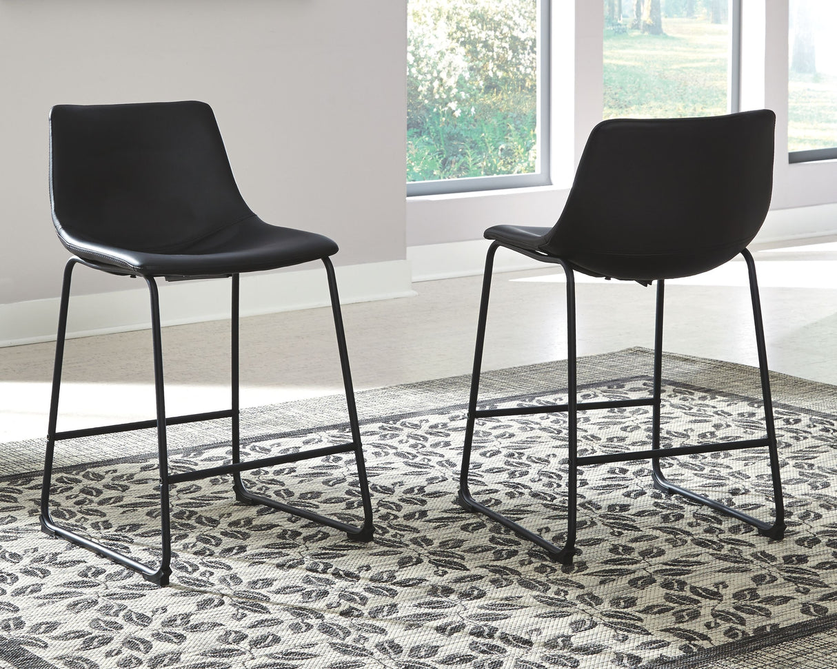 Centiar - Upholstered Barstool (Set of 2) by Signature Design by Ashley® | Bel Furniture