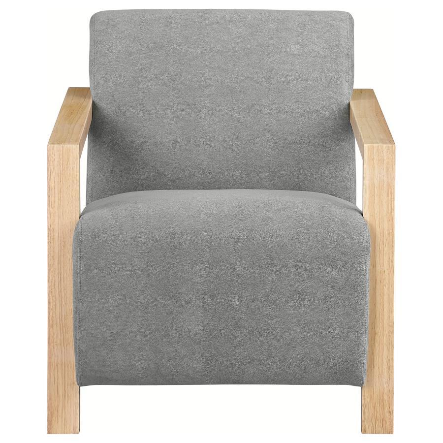 Diego - Upholstered Accent Arm Chair With Wood Arms by CoasterEveryday | Bel Furniture