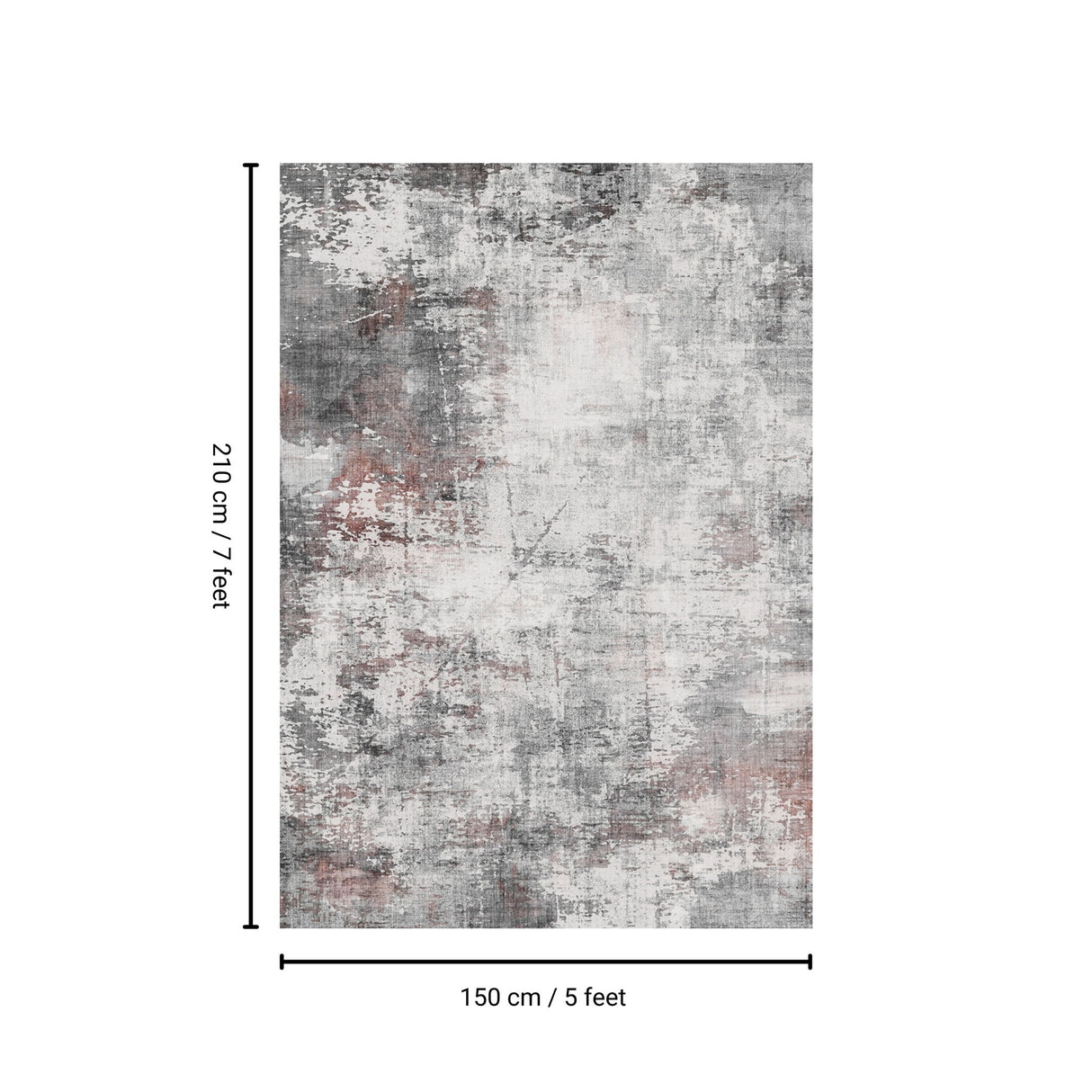 Toucan - Washable Non - Slip Area Rug - Ivory / Dark Gray by Icona Home Decor | Bel Furniture