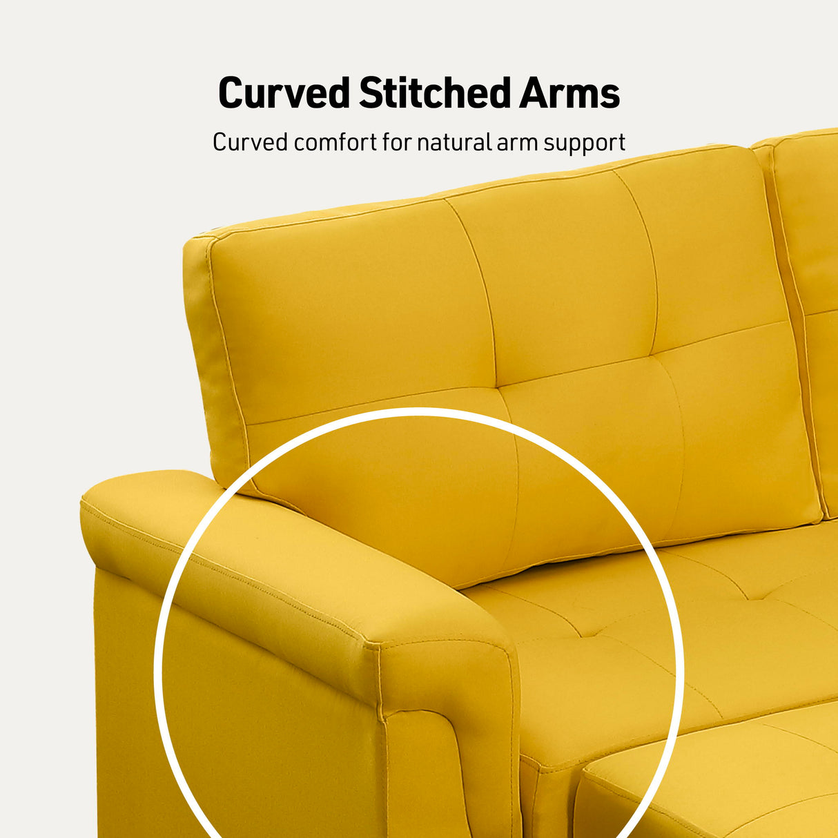 Lucca - Linen Reversible Sleeper Sectional Sofa With Storage Chaise