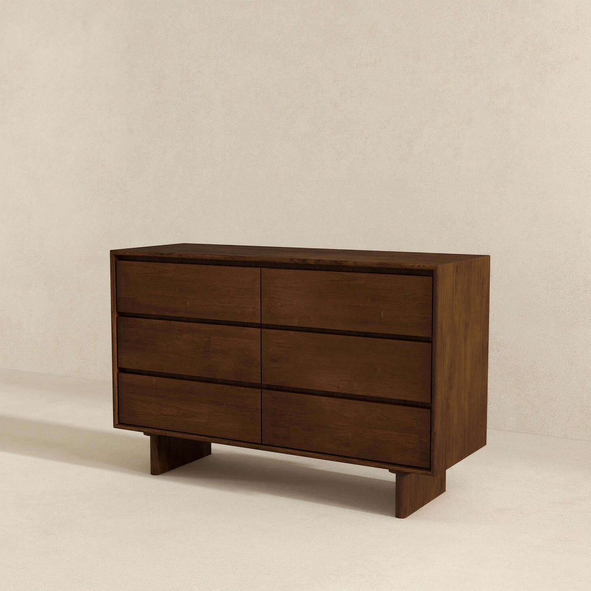 Dubrovnik - Mid-Century Modern Dresser With 6 Drawers - Brown by Ashcroft Furniture | Bel Furniture