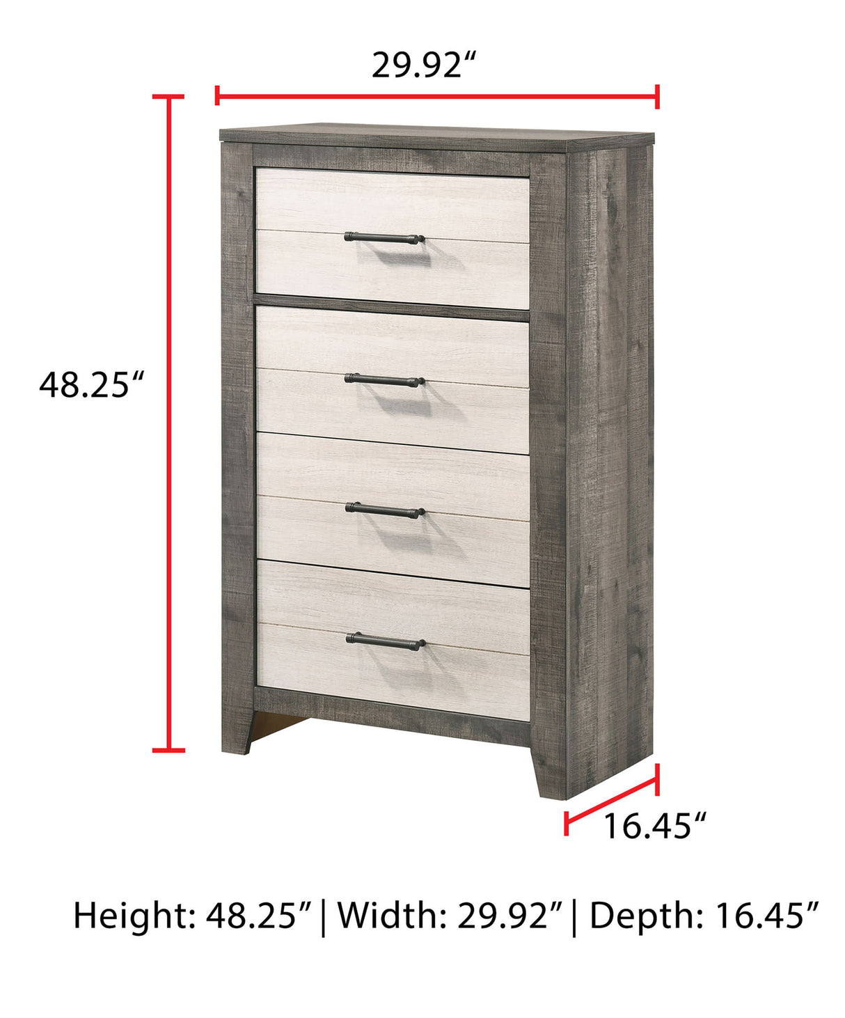 Rhett - Chest - Chalk / Gray