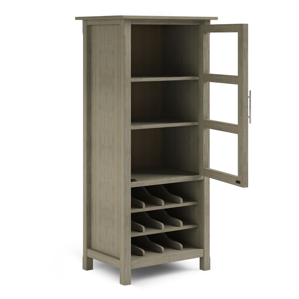 Avalon - High Storage, Wine Rack Cabinet by Simpli-Home | Bel Furniture