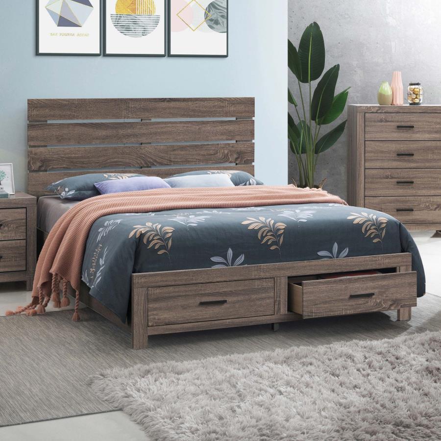 Brantford - Wood Storage Panel Bed by CoasterEveryday | Bel Furniture