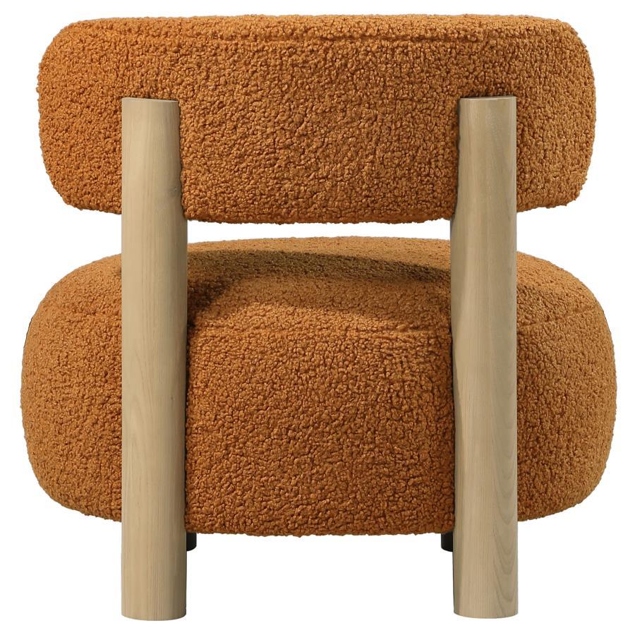 Zonie - Boucle Upholstered Barrel Back Accent Chair by CoasterEveryday | Bel Furniture