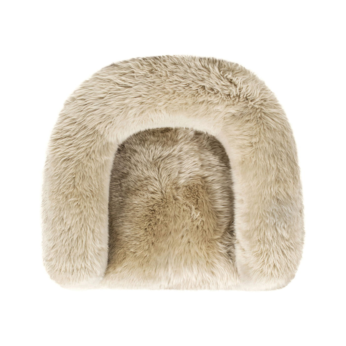 Avalon - Genuine Sheepskin Fur Split Barrel Back Accent Chair - Natural Blonde by Jennifer Taylor Home | Bel Furniture