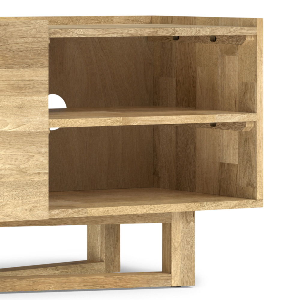 Harrow - TV Media Stand - Natural by Simpli-Home | Bel Furniture