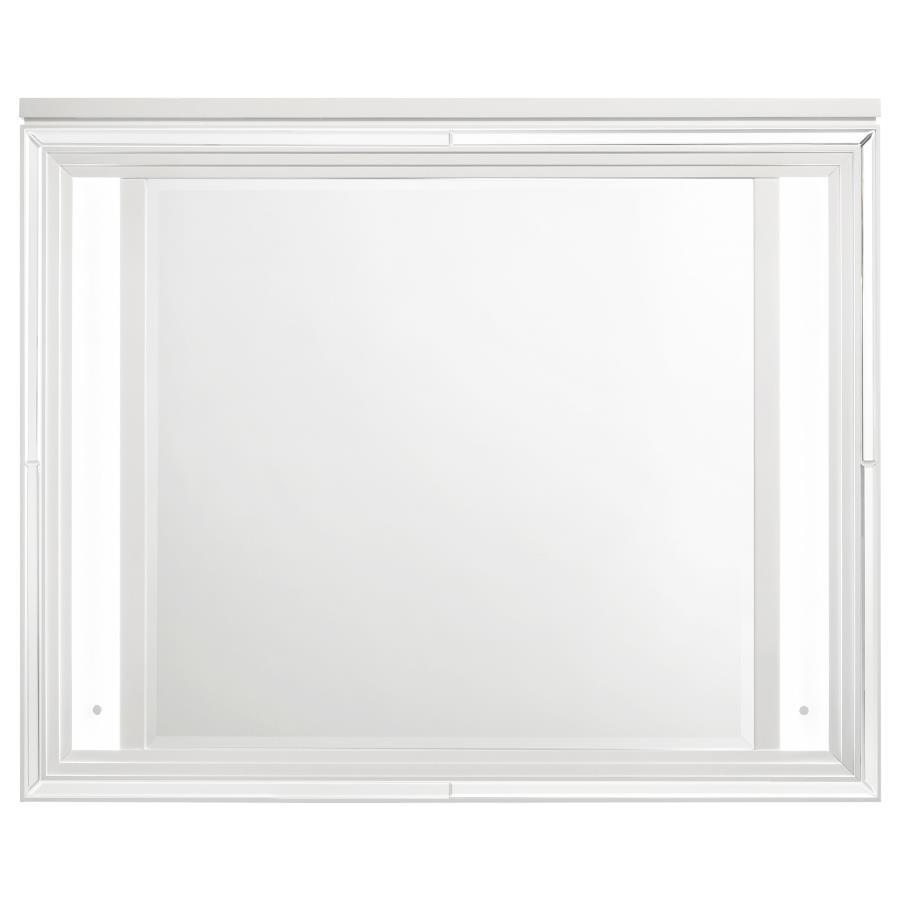 Marmore - LED Dresser Mirror - White by Coaster Fine Furniture | Bel Furniture