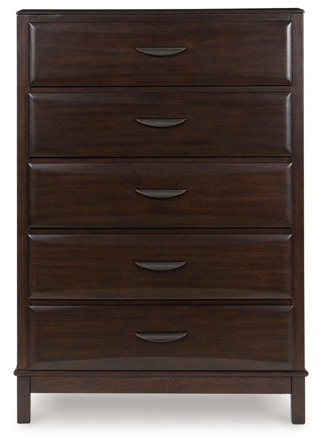Vanmore - Dark Brown - Five Drawer Chest by Benchcraft® | Bel Furniture