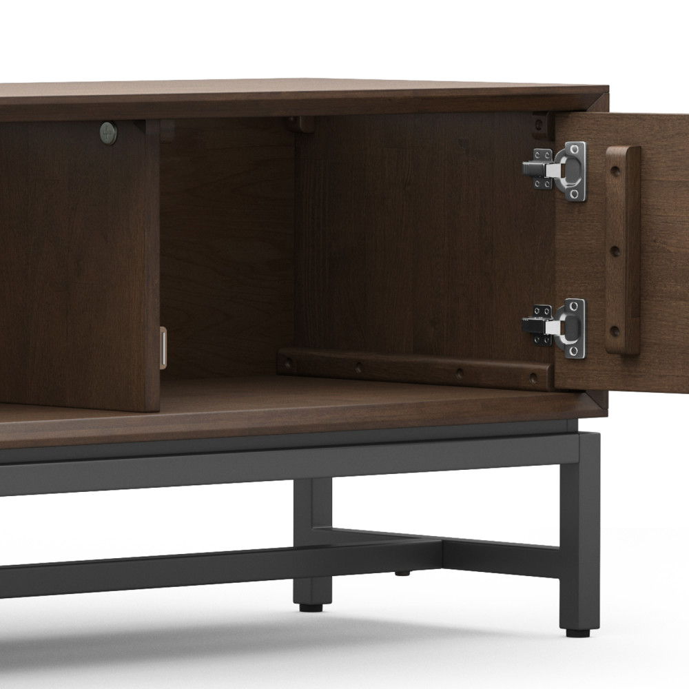 Banting - Low TV Stand - Walnut Brown by Simpli-Home | Bel Furniture