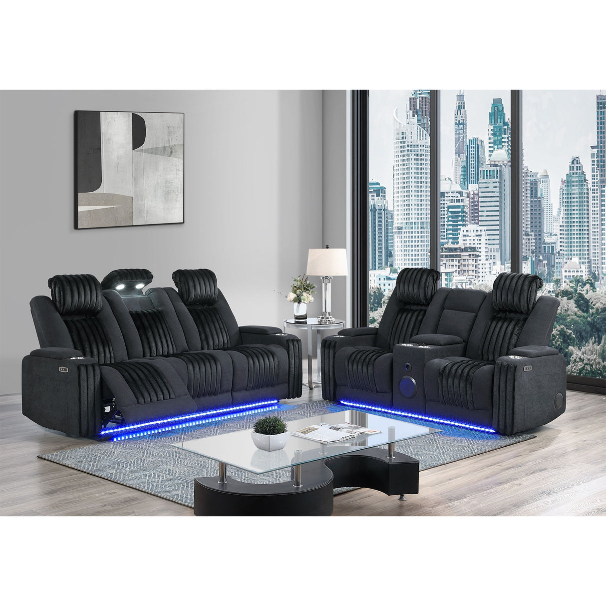 Duran - Power Reclining Sofa With Power Headrest