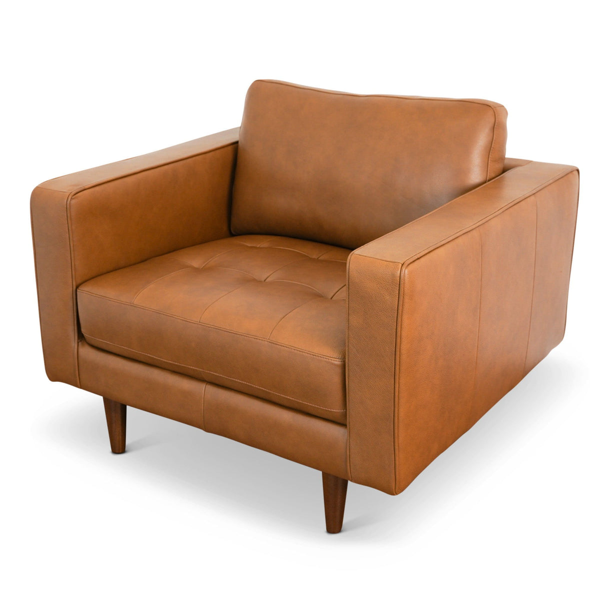 Catherine - Lounge Chair - Brown / Tan