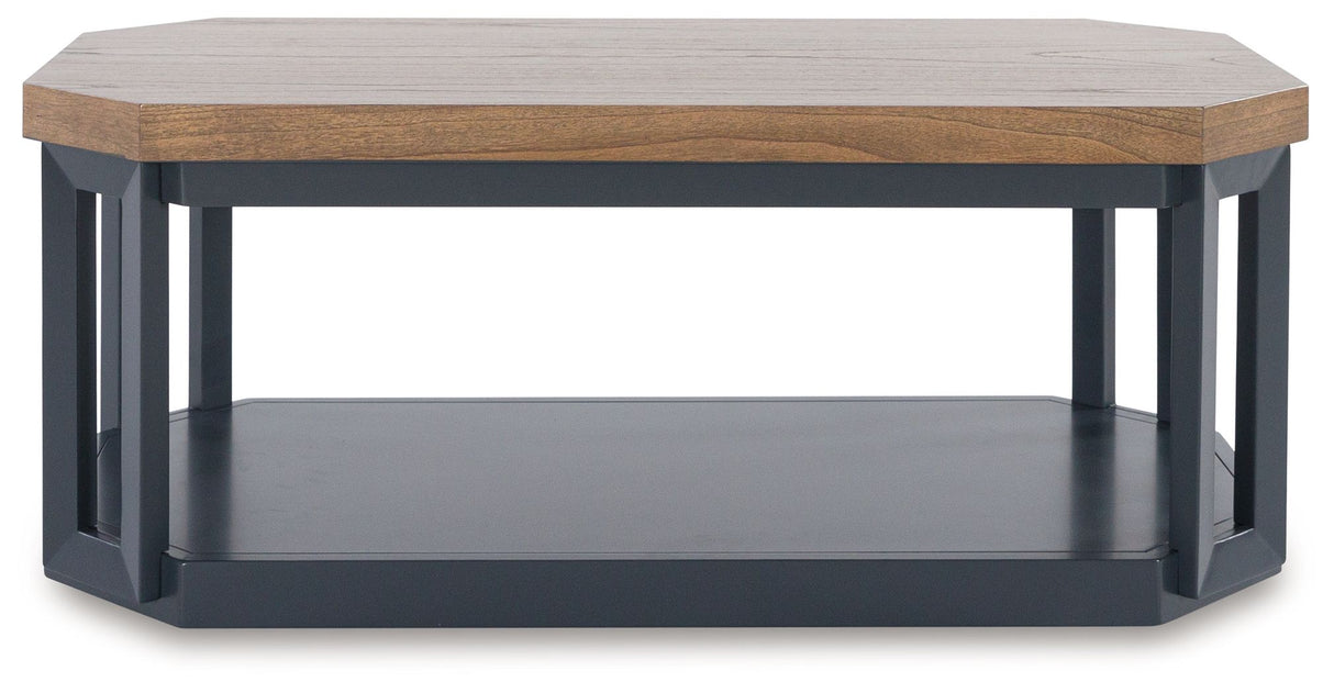 Landocken - Brown / Blue - Occasional Table Set (Set of 3) by Signature Design by Ashley® | Bel Furniture