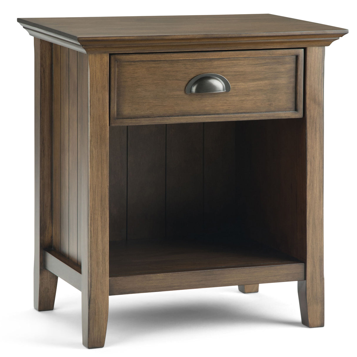 Acadian - Bedside Table, Handcrafted Light Brown by Simpli-Home | Bel Furniture