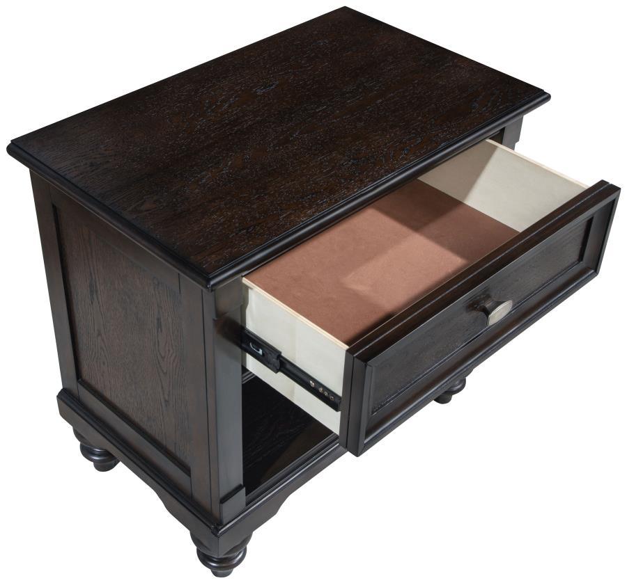 Andover - 1-Drawer Nightstand Bedside Table - Dark Oak by Coaster Fine Furniture | Bel Furniture