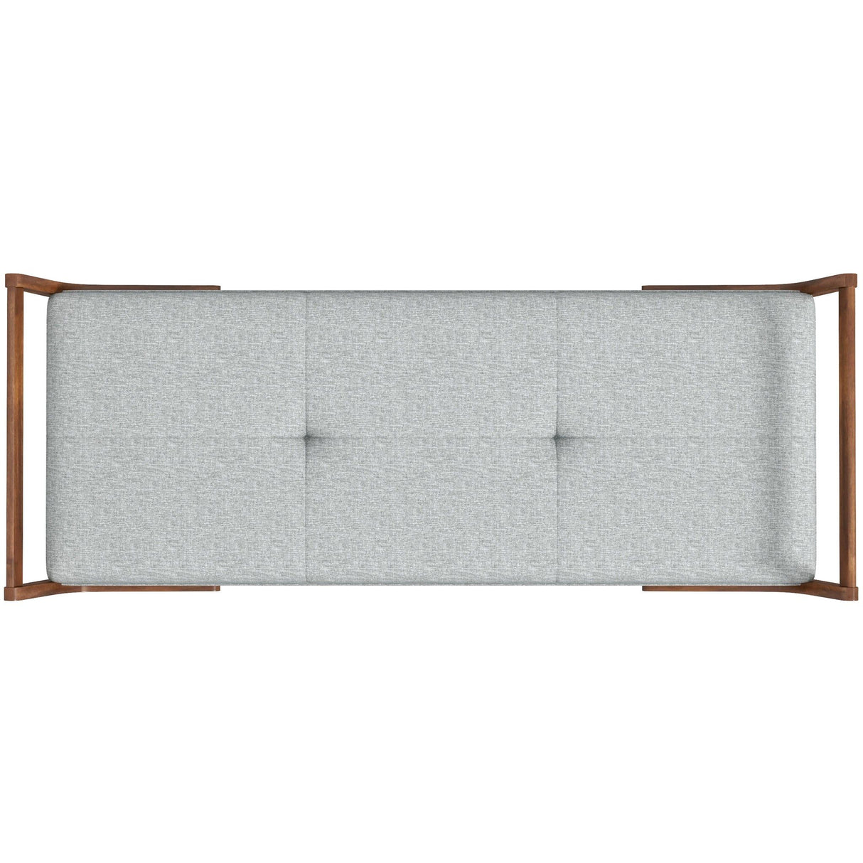 Cora - Mid-Century Modern Gray Bench - Gray by Ashcroft Furniture | Bel Furniture