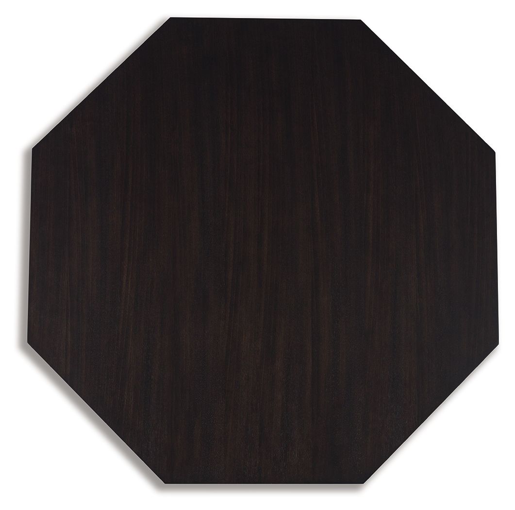 Chasinfield - Dark Brown - Octagon Coffee Table by Signature Design by Ashley® | Bel Furniture