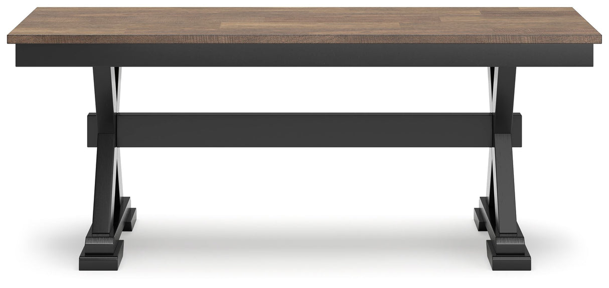 Wildenauer - Brown / Black - Large Dining Room Bench by Signature Design by Ashley® | Bel Furniture