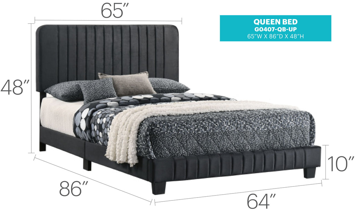 Channel Tufted Bed - view 66