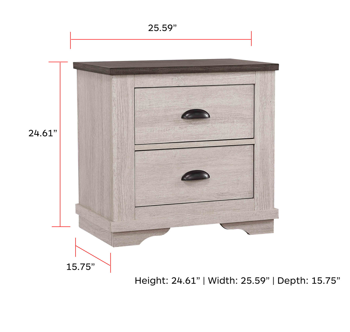 Coralee - Nightstand by Crown Mark | Bel Furniture