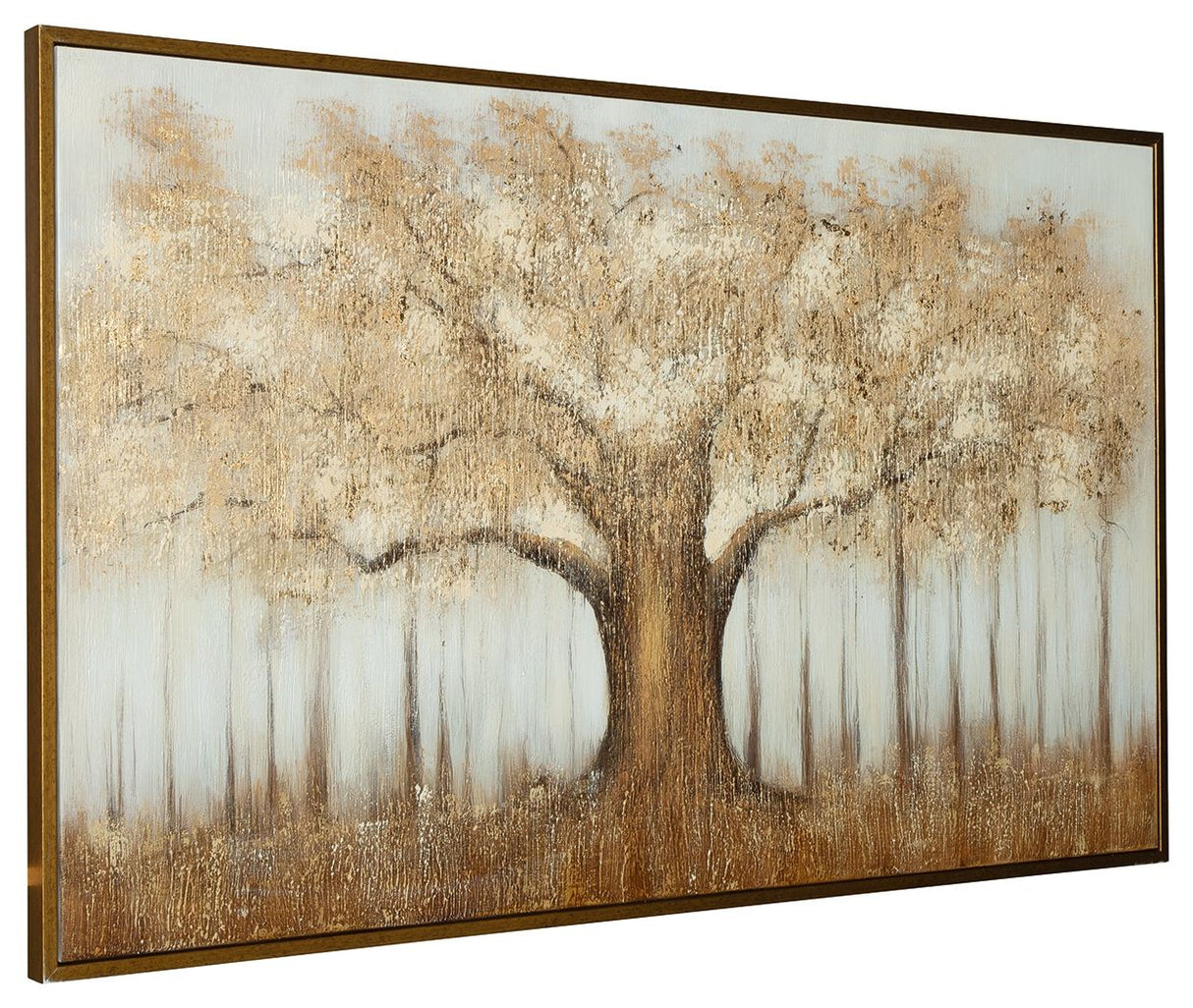 Dalewick - Brown / Gray / Gold Finish - Wall Art by Signature Design by Ashley® | Bel Furniture