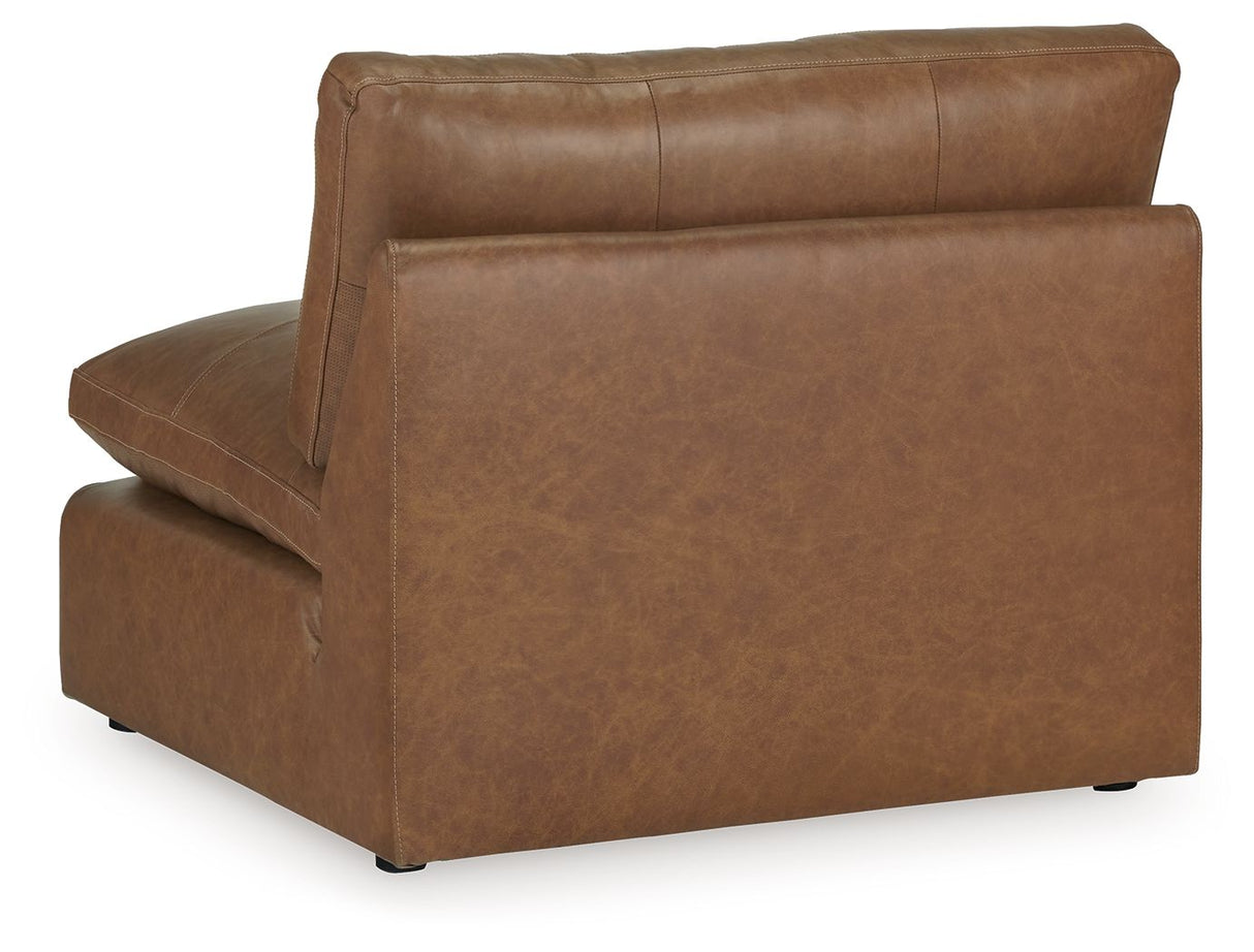 Emilia - Armless Chair - Caramel