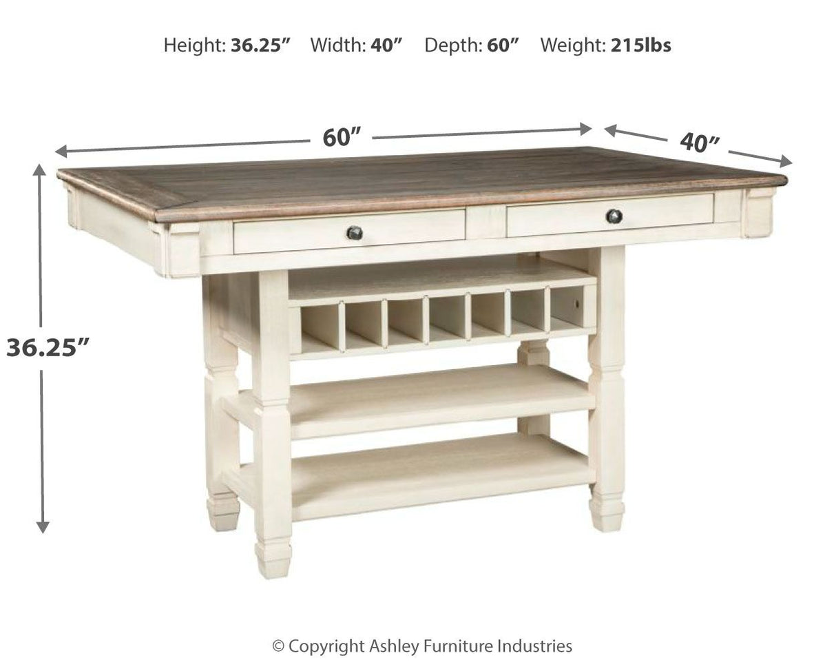 Bolanburg - Beige - Rectangular Dining Room Counter Table by Signature Design by Ashley® | Bel Furniture