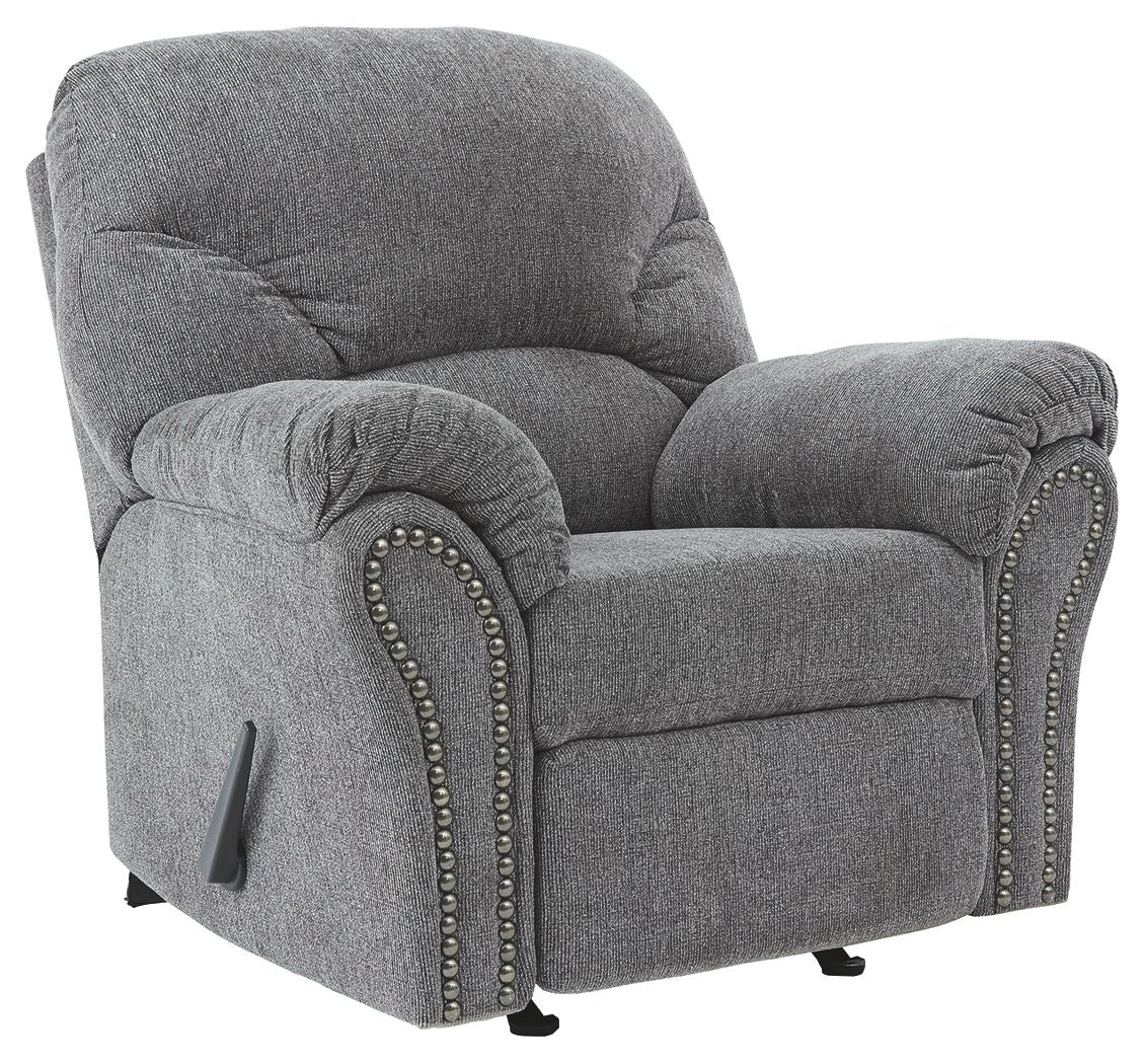 Allmaxx - Pewter - Rocker Recliner by Benchcraft® | Bel Furniture