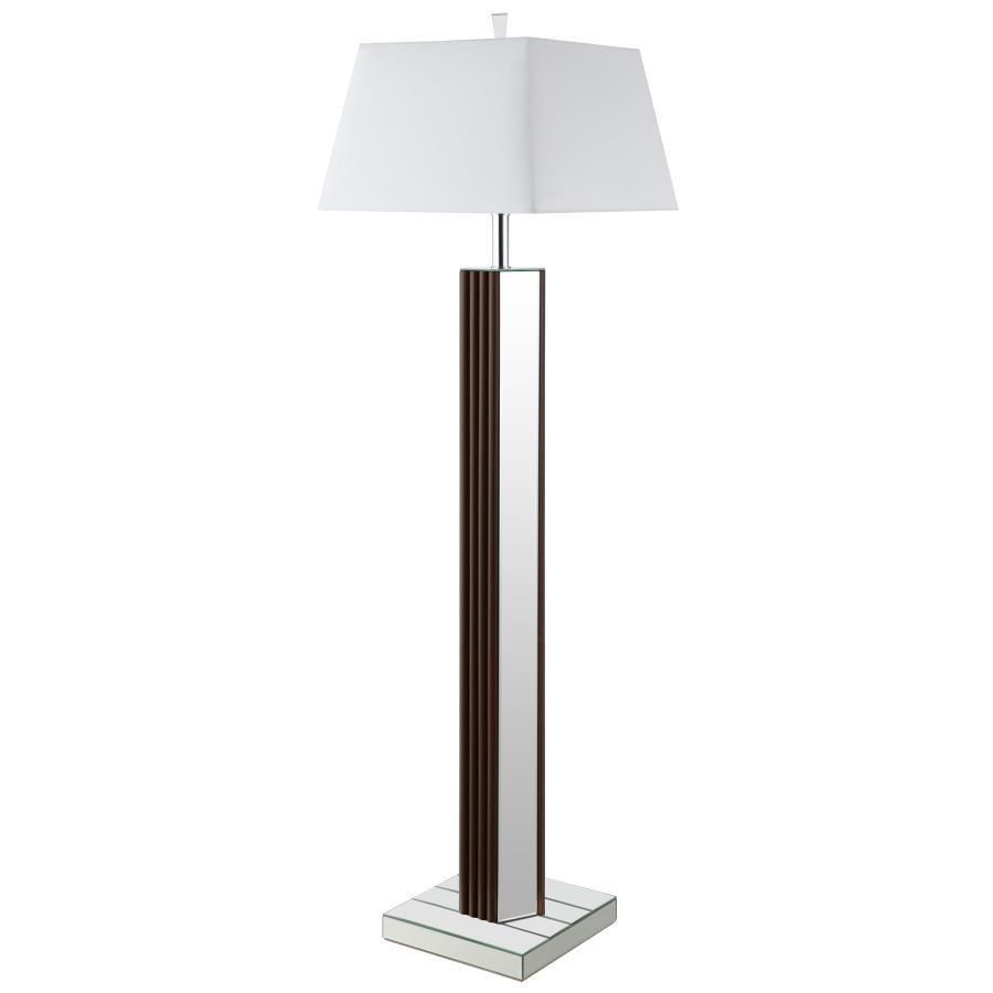 Elena - Square Tapered Mirrored Lamp by Coaster Fine Furniture | Bel Furniture