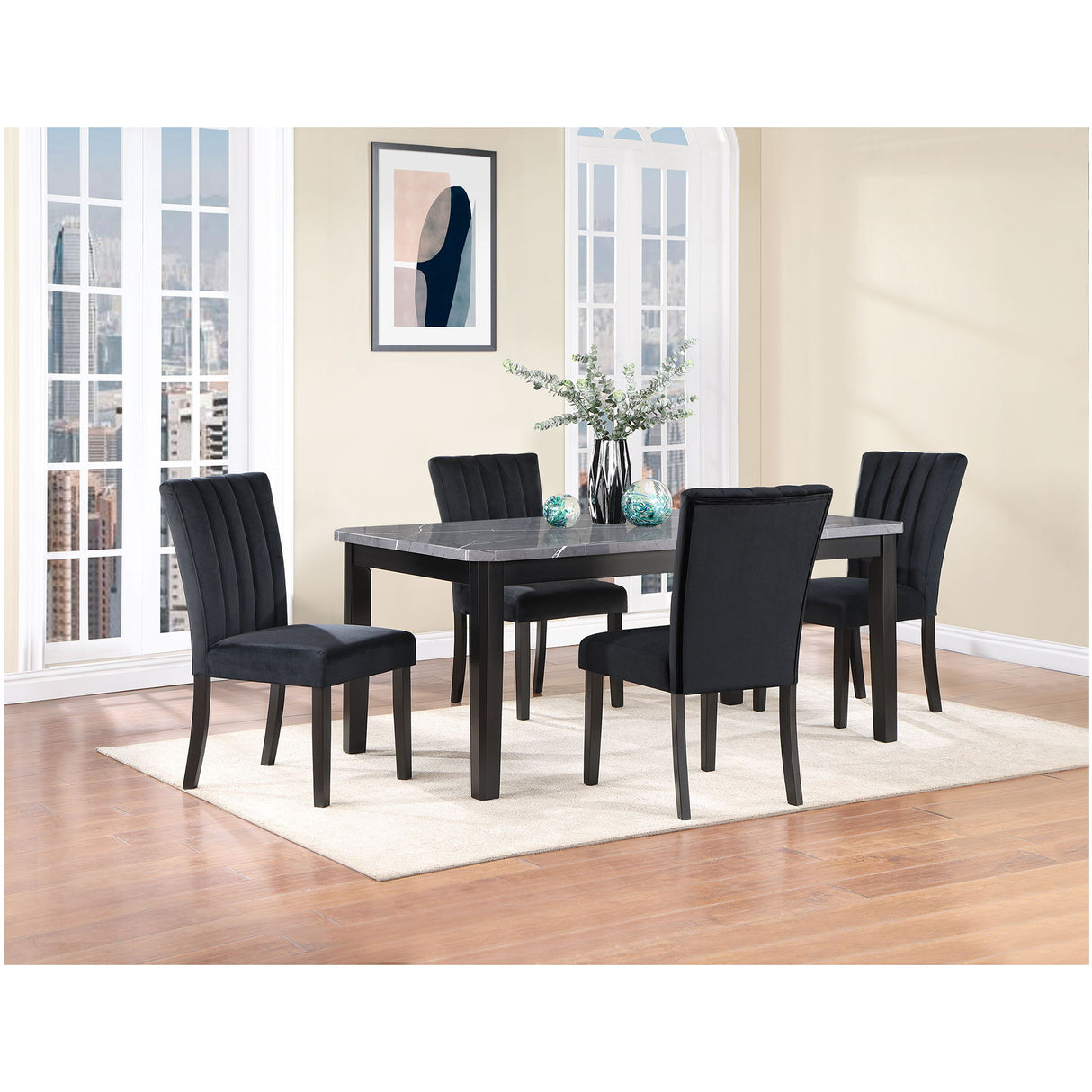 Vhong - Dining Chairs (Set of 2) - Black