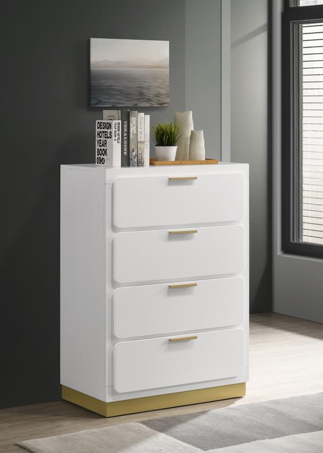 Caraway - 4-Drawer Bedroom Chest by Coaster Fine Furniture | Bel Furniture