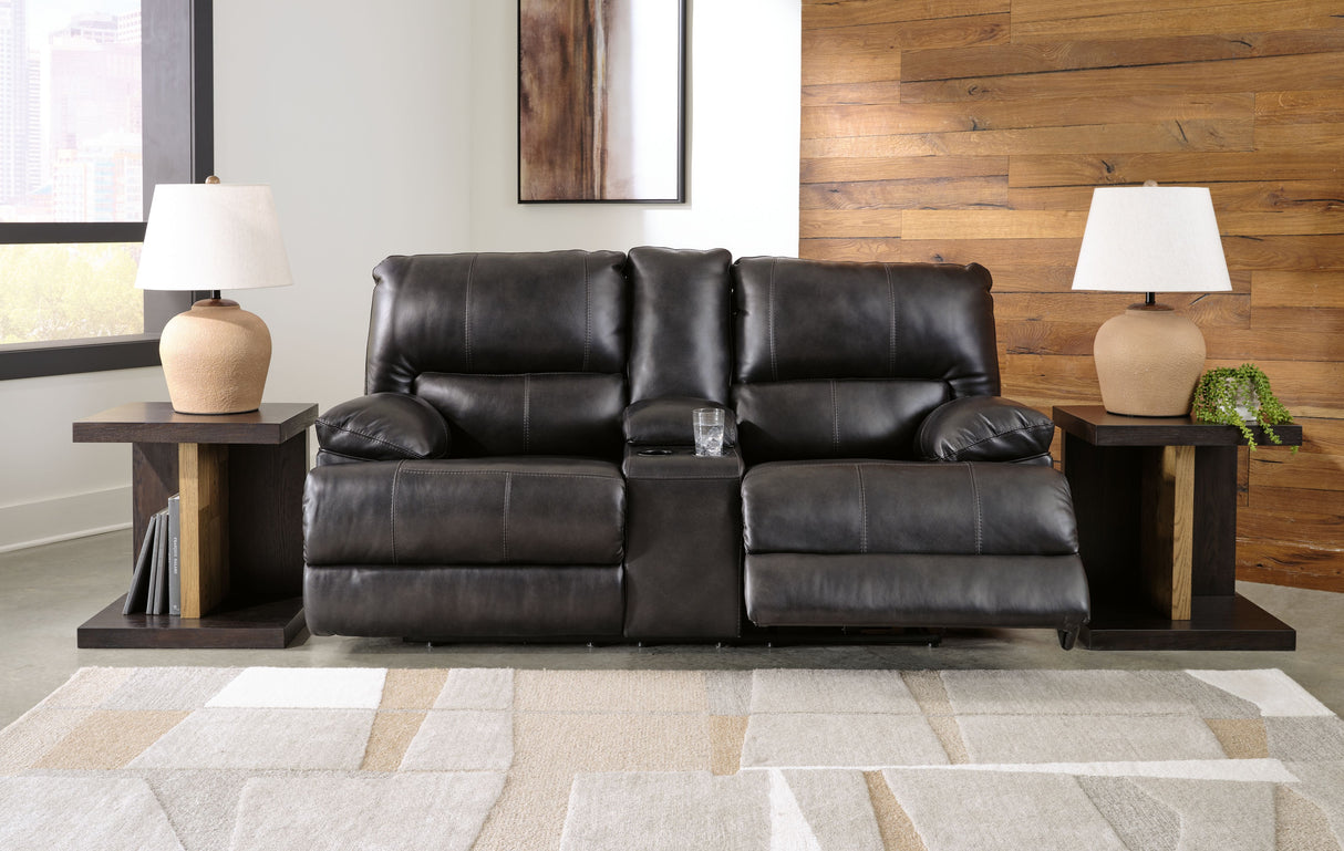 Mountainous - Eclipse - Power Reclining Loveseat With Console /Adj Headrest by Signature Design by Ashley® | Bel Furniture