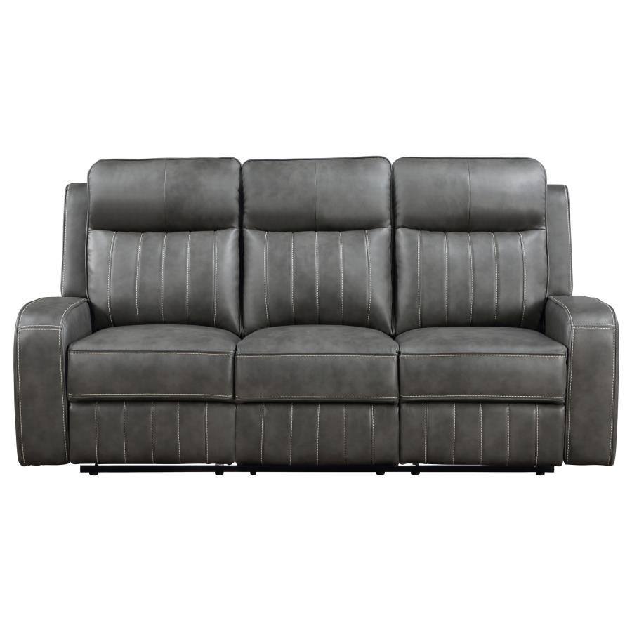 Raelynn - Upholstered Reclining Sofa Set by Coaster Fine Furniture | Bel Furniture
