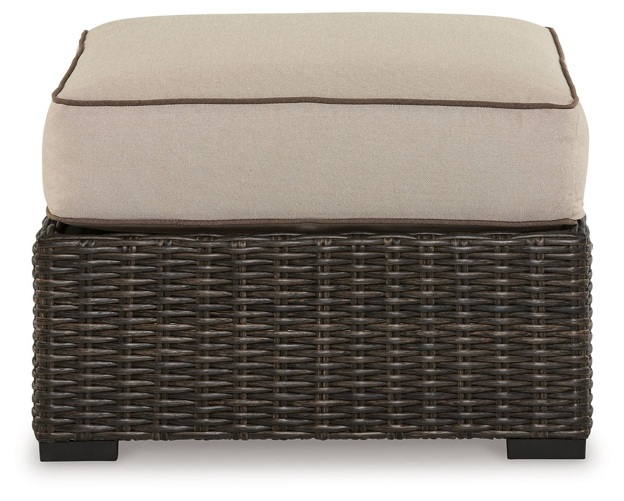 Coastline Bay - Brown - Ottoman With Cushion by Signature Design by Ashley® | Bel Furniture