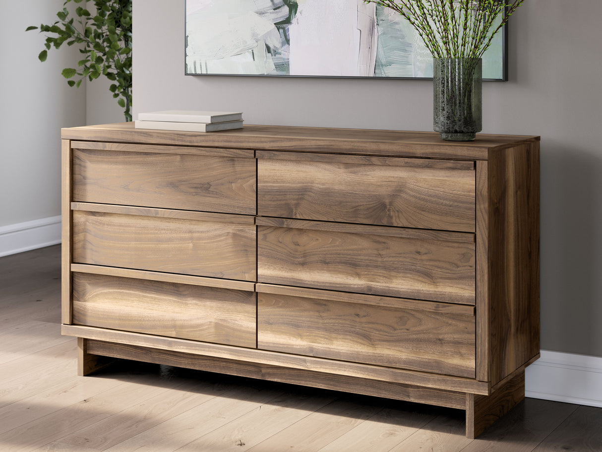Chirason - Brown - Six Drawer Dresser by Signature Design by Ashley® | Bel Furniture