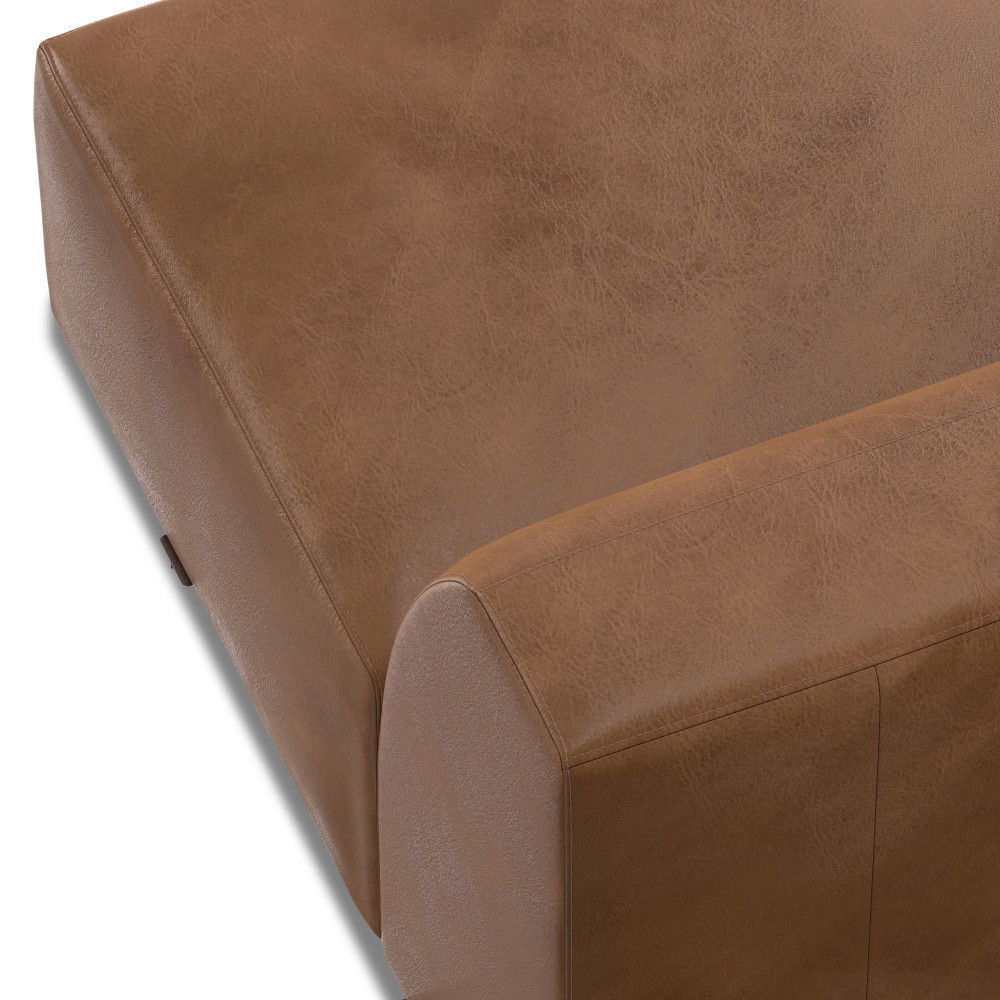Rex - Center Sofa Module - Brown by Simpli-Home | Bel Furniture