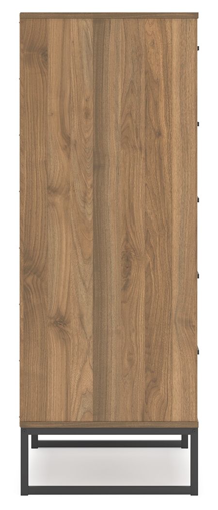 Deanlow - Honey - Five Drawer Chest by Signature Design by Ashley® | Bel Furniture