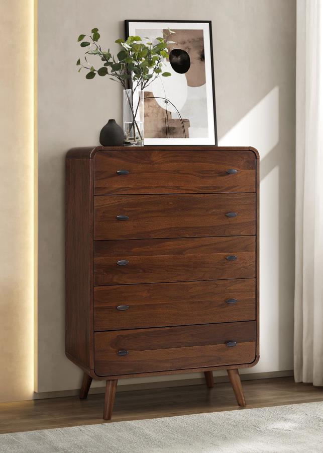 Robyn - 5-Drawer Bedroom Chest by CoasterEssence | Bel Furniture