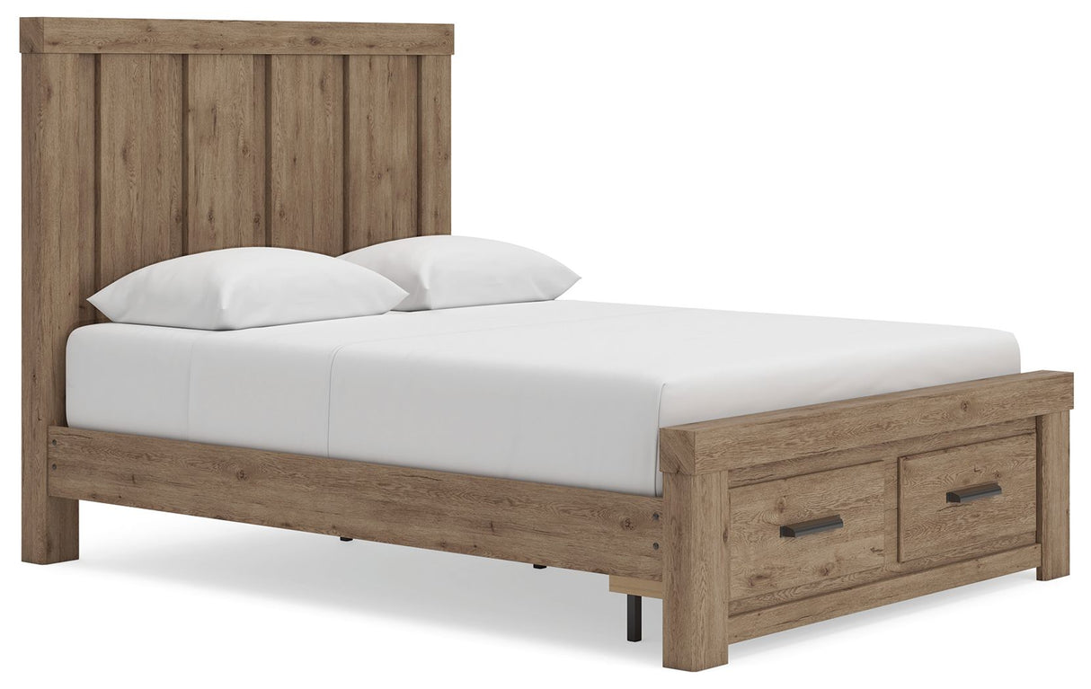 Oliandon - Panel Storage Bed