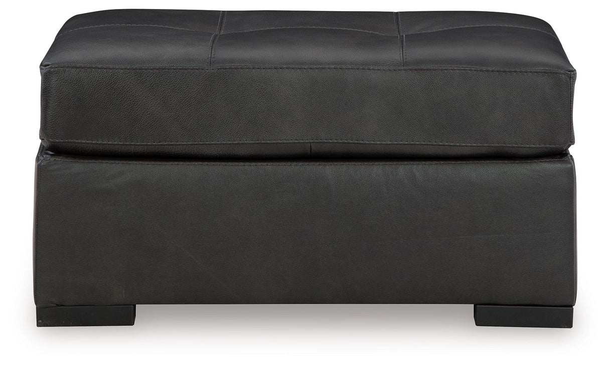 Brindley Pier - Fog - Oversized Accent Ottoman by Signature Design by Ashley® | Bel Furniture