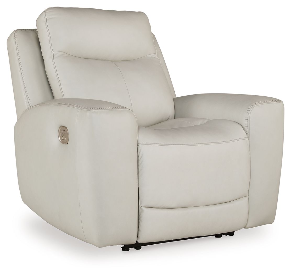 Mindanao - Pwr Recliner/Adj Headrest White by Signature Design by Ashley® | Bel Furniture